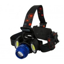 Налобный фонарь LED с трема светодиодами Lumen  BL-2117  Двумя сменными акумуляторами 220 v 12 v зарадкой