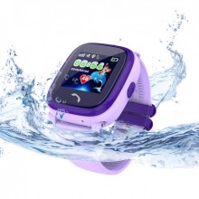 Детские часы-телефон Умные водонепроницаемые Smart Watch DF25  GPS (WIFI Edition) с прослушкой Purple 