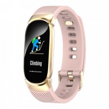 Фитнес браслет Умные часы Smart Victory Band Pro тонометр счетчик калорий Pink