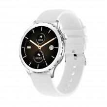 Смарт часы Умный браслет Smart Attractive King Plus Женские Прием звонков 2 Ремешка Пульсометр Счетчик калорий Шагомер Silver+White