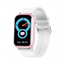Детские Часы-телефон Умные смарт часы Smart Family Advertise 4G / Wi-Fi / Gps Прослушка Камера White - Pink