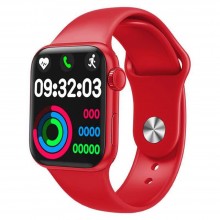 Смарт часы Умные часы Smart Tech SERIES 6 T55+ Pro Женские Телефон Тонометр Кислород в крови Счетчик калорий Red
