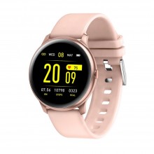 Смарт часы Умные часы Smart ULTRA-THIN BODI KW19 Pro Женские Тонометр Уровень кислорода в крови Счетчик калорий Розовые