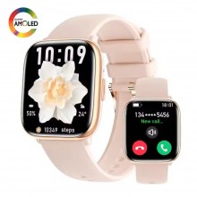 Смарт часы Smart Hand Desire AMOLED Женские Прием звонков Pink-Gold