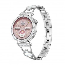Смарт часы Smart Diamond Zodiac 2 Женские Приём звонка 2 ремешка Здоровье Спорт Silver Смарт часы Smart Diamond Zodiac 2 Женские Приём звонка 2 ремешка Здоровье Спорт Silver