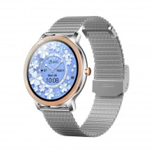 Смарт часы Умный браслет Smart Rich Royal Pro Женские Сброс звонка 2 ремешка Здоровье Спорт 22 режима Silver
