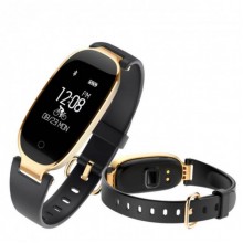 Фитнес Браслет  Умные часы Smart Victory Band S3 Original Женские Тонометр Счетчик калорий Gold-Black 