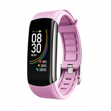 Фитнес Браслет Умные часы Smart Elegant Bracelet C6T Pro Женские Тонометр Термометр ЭКГ Уровень кислорода в крови Погода Rose