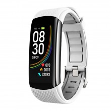 Фитнес Браслет Умные часы Smart Elegant Bracelet C6T Pro Женские Тонометр Термометр ЭКГ Уровень кислорода в крови Погода White