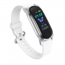 Фитнес Браслет  Умные часы Smart Elegant Bracelet YD8 Pro Женские Тонометр Термометр ЭКГ Уровень кислорода в крови White
