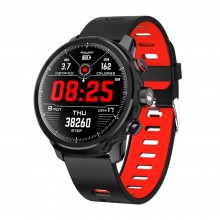 Смарт часы Умные часы Smart Wear Energy L5 Pro IP68 Мужские Тонометр Кардиограмма Фонарик Погода  Black-Red