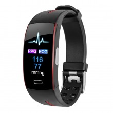 Фитнес браслет Умный трекер Smart Active Pro 3 Тонометр с функцией ЭКГ + PPG Счетчик калорий BLACK-RED