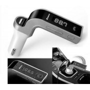  FM модулятор Автомобильный трансмиттер Car  G7 FM Bluetooth MP3 Handsfree ( прием звонков ) Silver