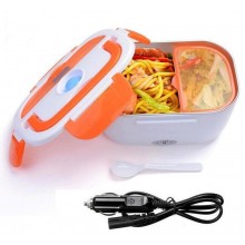 Ланч бокс автомобильный с подогревом The Electric Lunch Box VJTech от прикуривателя 12 В с двумя контейнерами Orange 